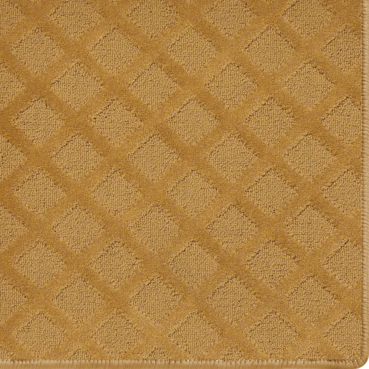 orange bronze custom size carpet rug with mesh pattern and overlocked edges