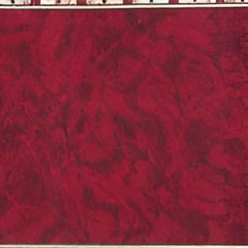 Red Scarlet Mosaic Elegance Runner
