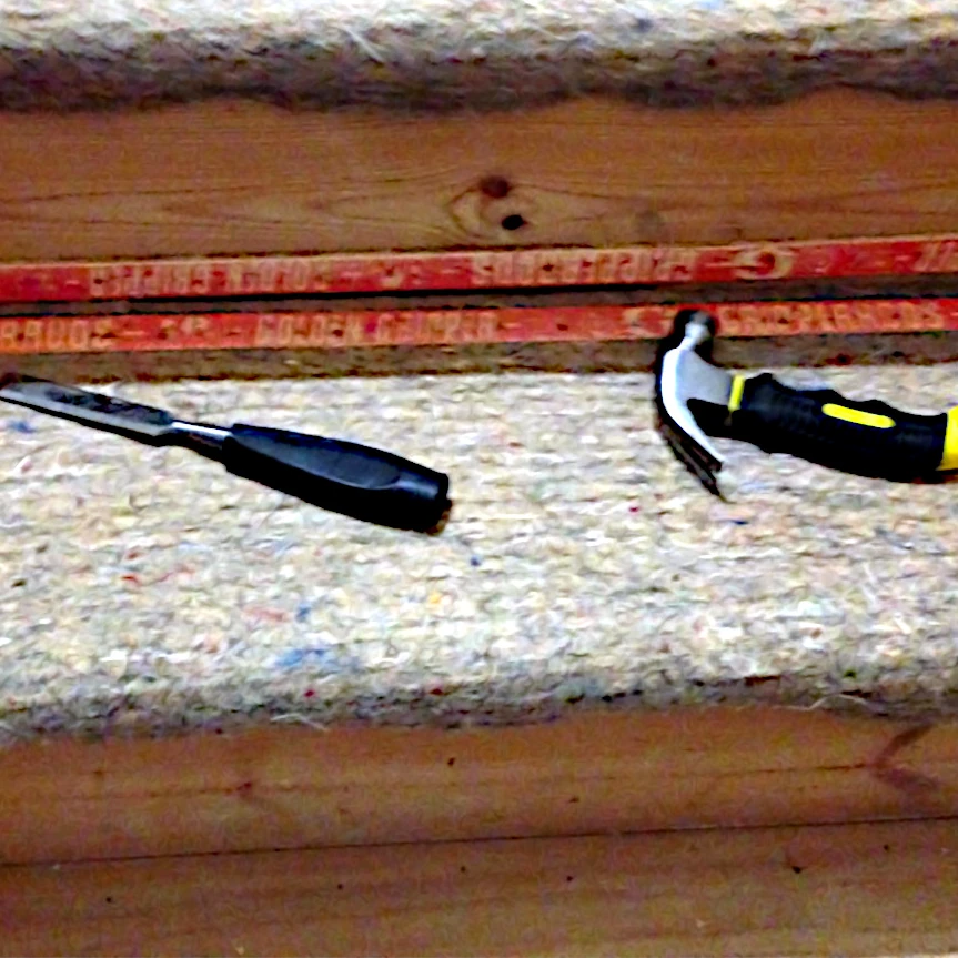 installing stair runner with carpet gripper strips