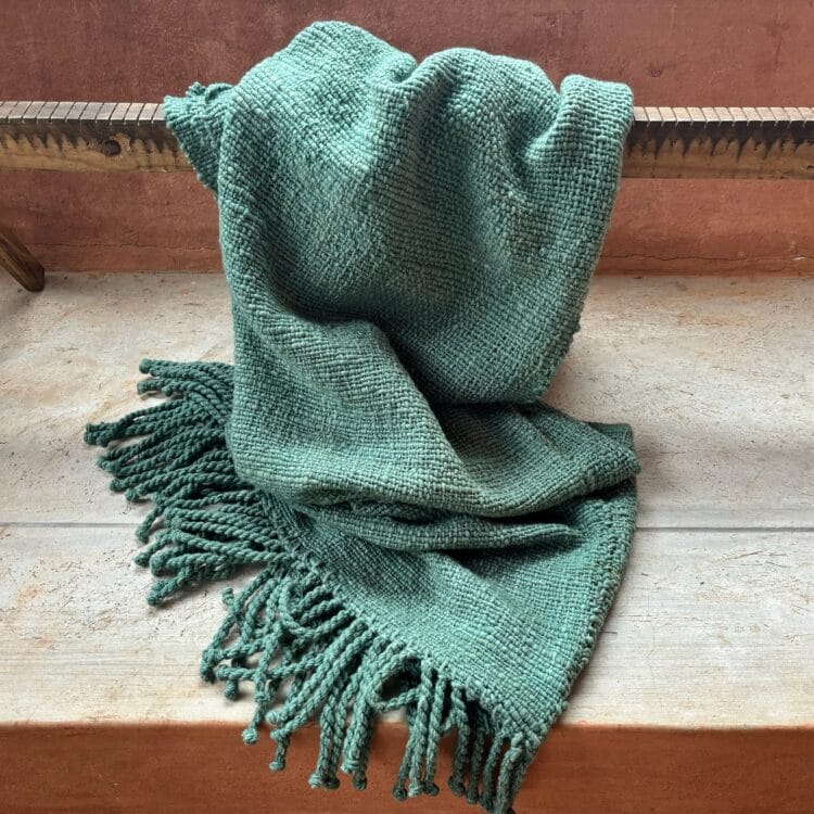 Bhutan Mohair Throw - Jade - Image 2