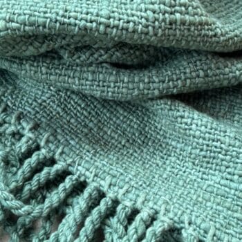 Bhutan Mohair Throw Jade