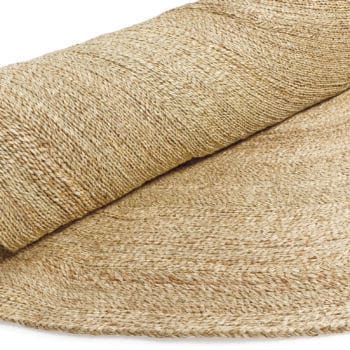 Round Plaited Rush Rug