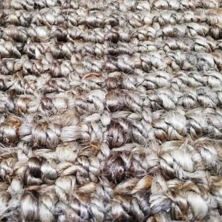 Silver Reversible Jute Rug