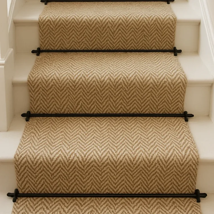 sisal herringbone stair runner