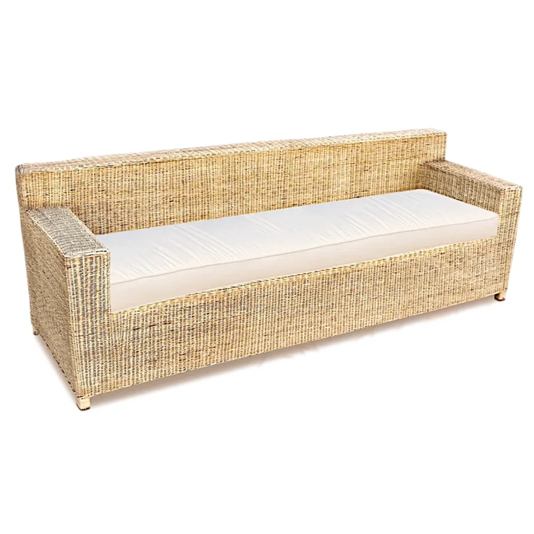 Wicker Box Lounge Set 1 – 3 Seater Couch & 2 Chairs - Image 5
