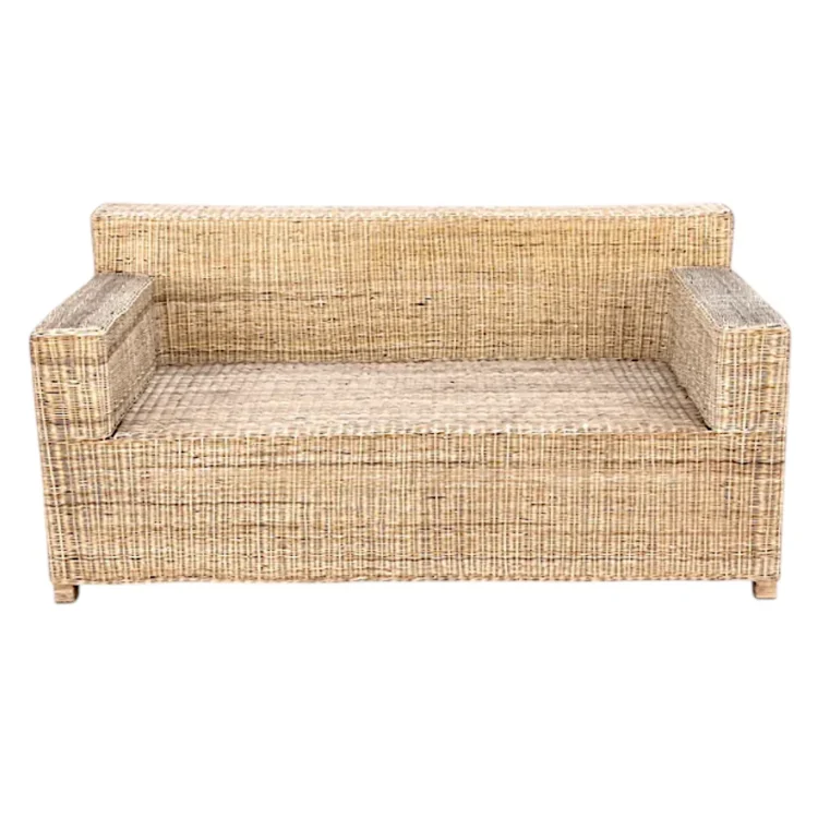 Wicker Box - 2 Seater Couch no cushion