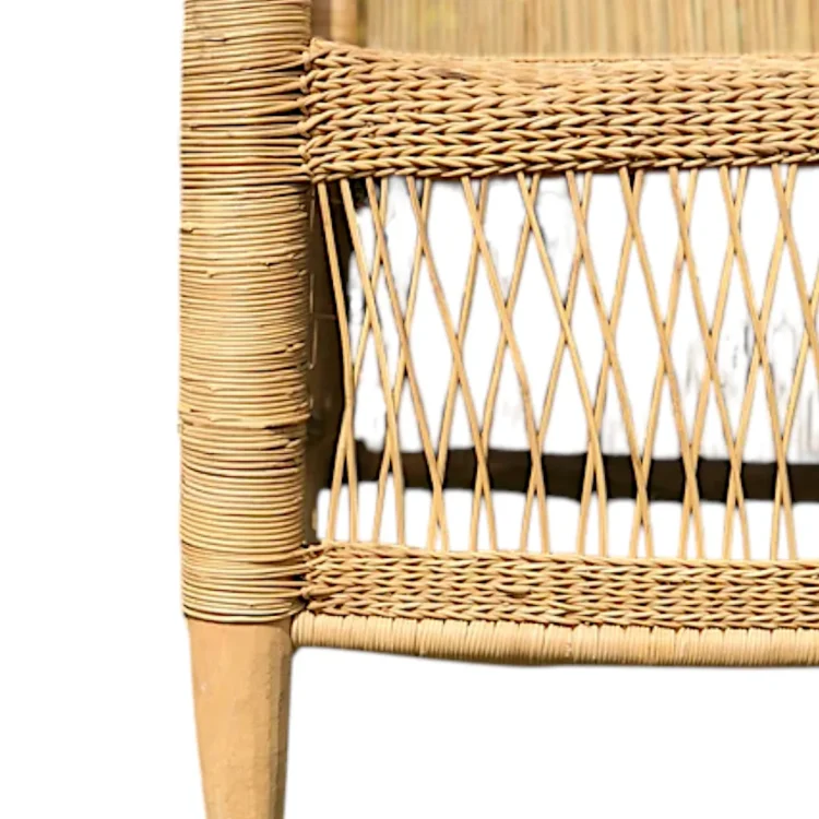 Traditional Wicker Chair close up