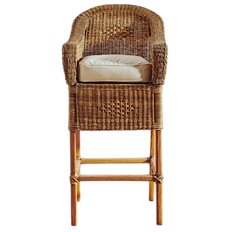 Classic Wicker Bar Stools