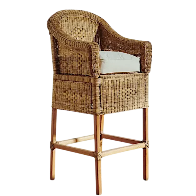Classic Wicker Bar Stools