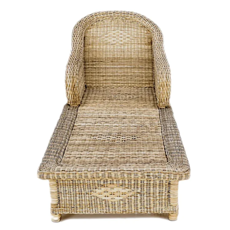 Wicker Chaise Lounger