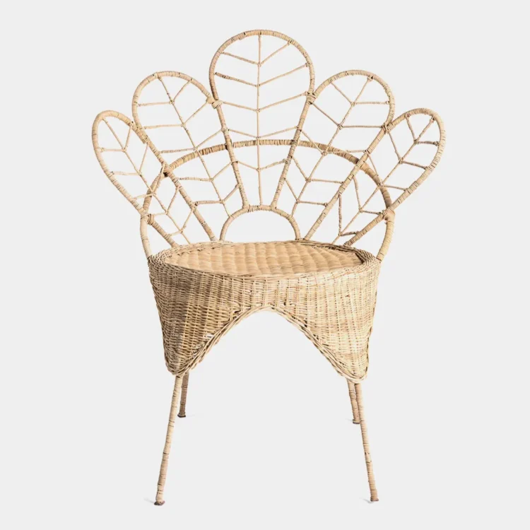 Wicker Flower Chair
