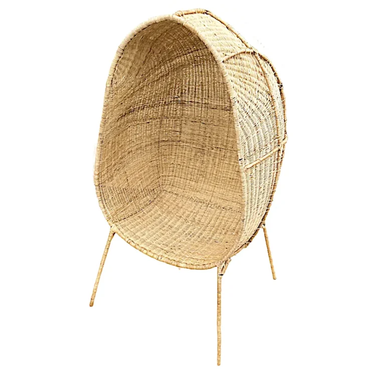 Standing Wicker Egg Chair