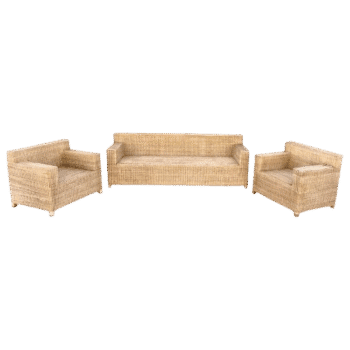 Wicker Box Lounge Set 1