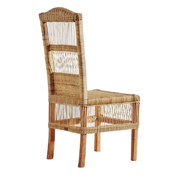 Wicker Dining Chair – Open Weave