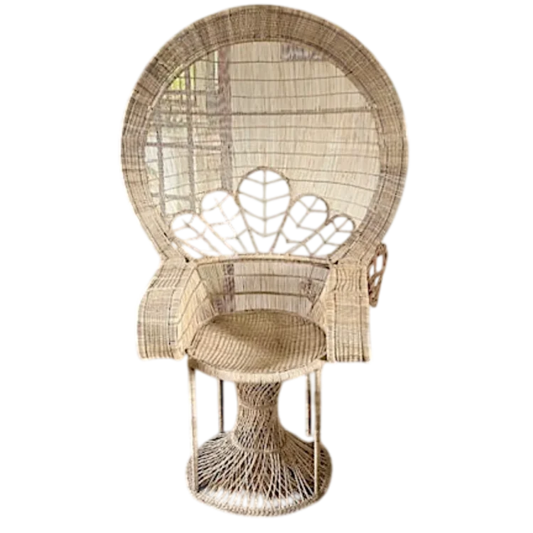 Peacock Wicker Chair