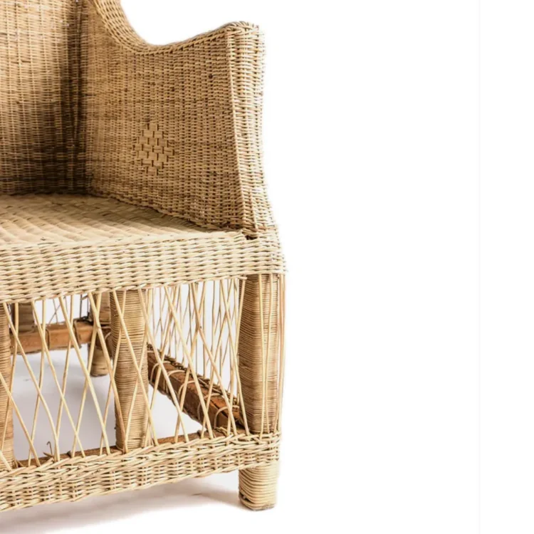 Safari Wicker Chair side arm