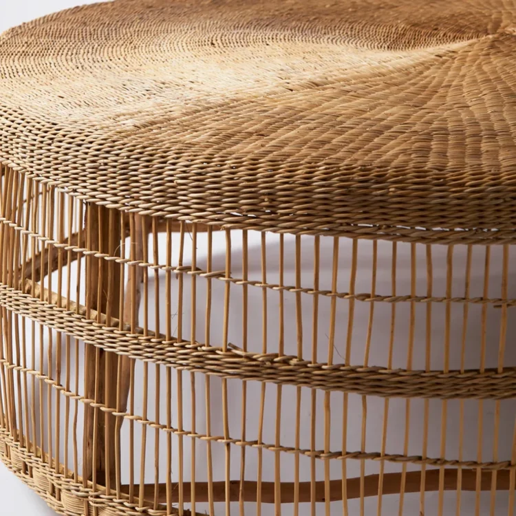 Round Rattan Coffee Table