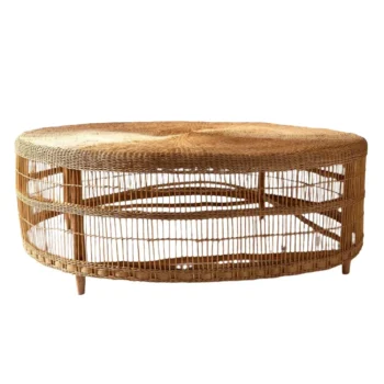 Round Wicker Coffee Table