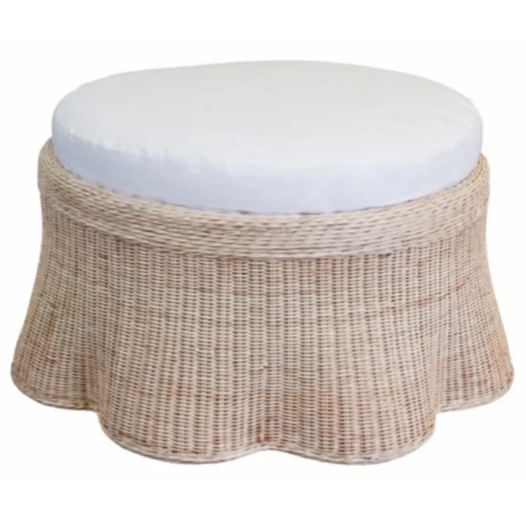 Scalloped Coffee Table with cushion